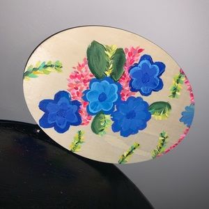 7x5 Woden canvas painting of flowers